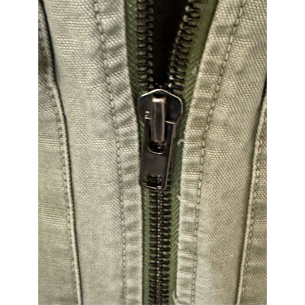 Zara Green Cotton Military Jacket M - Picture 5 of 7